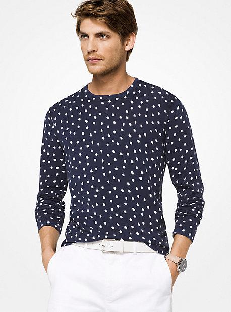 Michael Kors Mens Dot Cotton Pullover