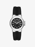 Michael Kors Mini Dylan Silver-tone And Silicone Watch