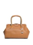 Michael Kors Collection Millicent Large Leather And Rope Satchel