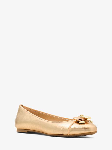 Michael Michael Kors Alice Metallic Leather Ballet Flat