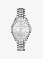 Michael Kors Lauryn Pave Silver-tone Watch