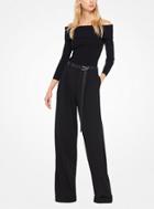 Michael Kors Collection Stretch-viscose Off-the-shoulder Top