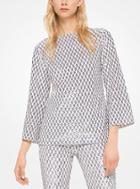 Michael Kors Collection Geometric Sequined Stretch-tulle Tunic