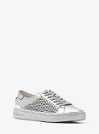 Michael Michael Kors Tilda Perforated Metallic Leather Sneaker