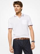 Michael Kors Mens Cotton-mesh Polo Shirt
