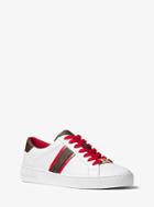 Michael Michael Kors Irving Leather And Logo Sneaker