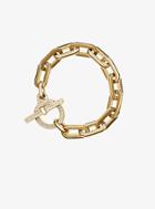 Michael Kors Gold-tone Pave Toggle Bracelet
