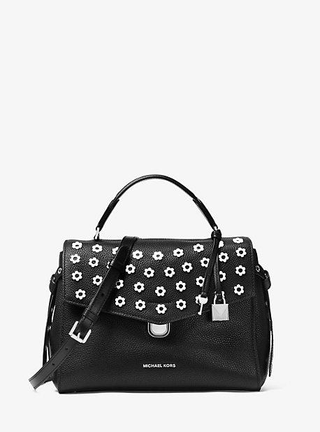 Michael Michael Kors Bristol Floral Studded Leather Satchel