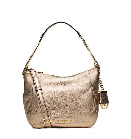 Michael Kors Chandler Medium Metallic Leather Shoulder Bag