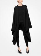 Michael Kors Collection Cashmere Ribbed Cape