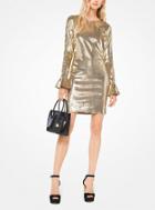 Michael Michael Kors Sequined Bell-cuff Dress