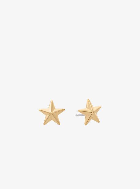 Michael Kors Gold-tone Star Stud Earrings