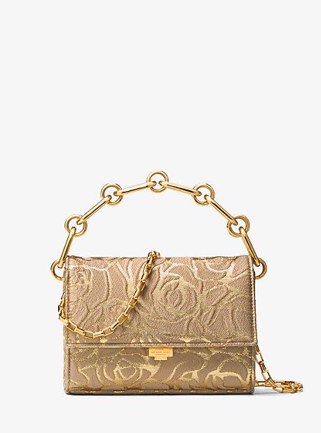 Michael Kors Yasmeen Small Rose Jacquard Clutch