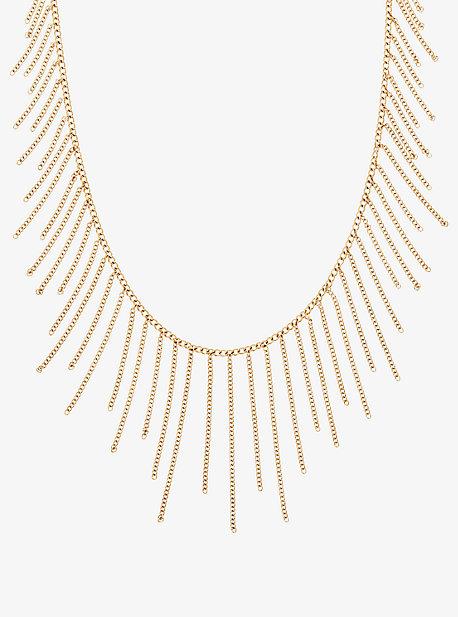 Michael Kors Gold-tone Chain Statement Necklace