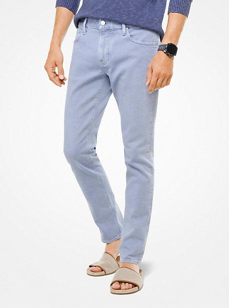 Michael Kors Mens Parker Slim-fit Stretch-twill Jeans