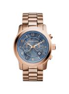 Michael Kors Watch Hunger Stop Oversized Runway Rose Gold-tone Watch