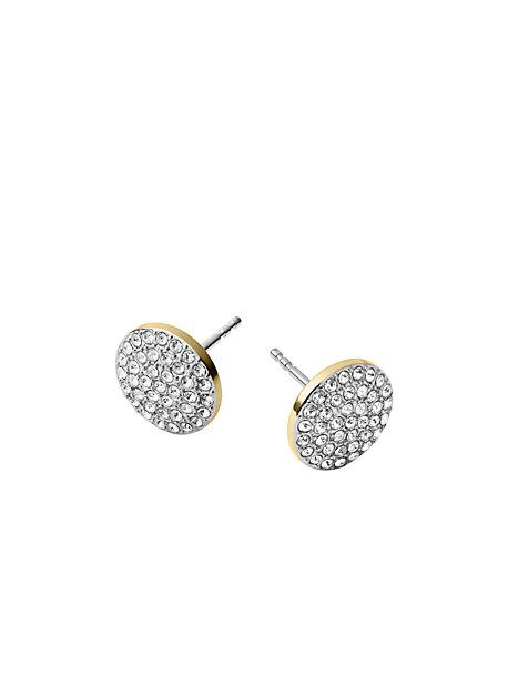 Michael Kors Pave Disc Earrings