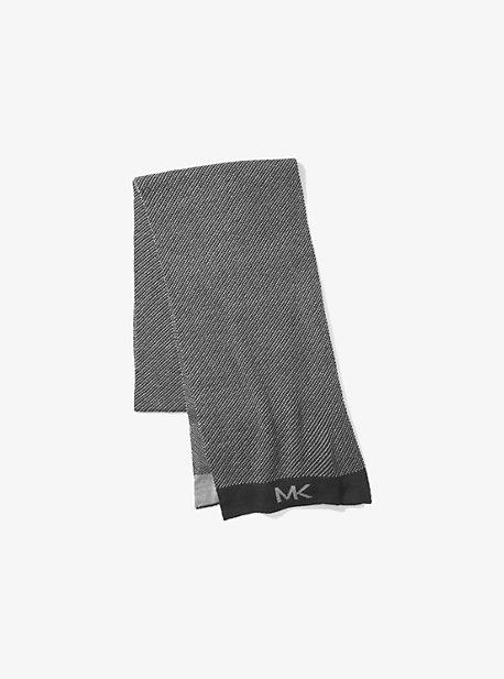 Michael Kors Mens Twill Logo Scarf