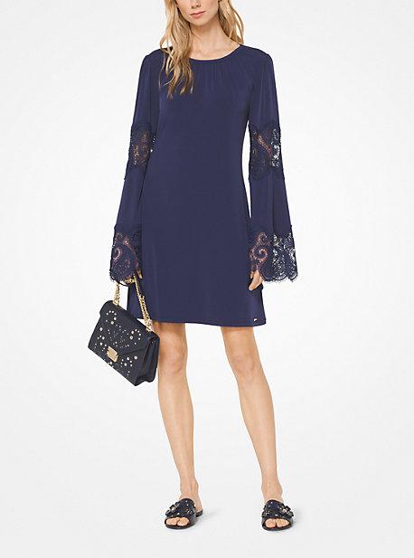 Michael Michael Kors Lace Inset Matte-jersey Dress