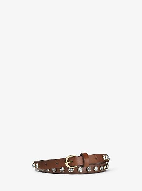 Michael Michael Kors Leather All Over Crystal Studs
