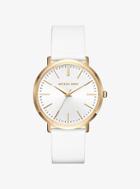 Michael Kors Jaryn Gold-tone And Silicone Watch