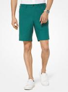 Michael Kors Mens Printed Linen-blend Shorts