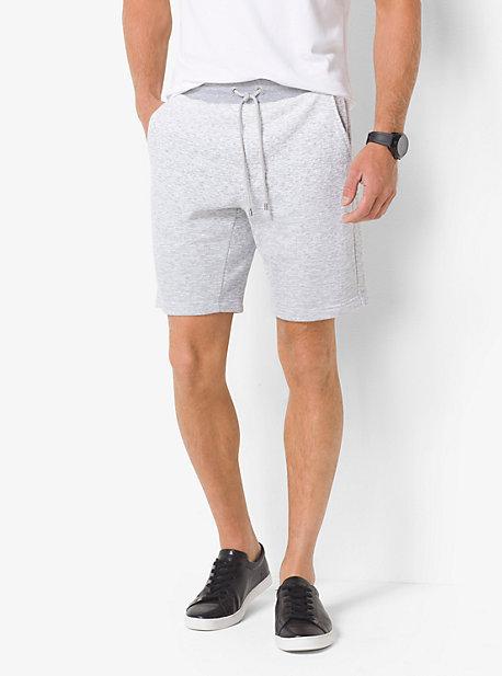 Michael Kors Mens Heathered Cotton Drawstring Shorts