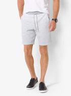 Michael Kors Mens Heathered Cotton Drawstring Shorts