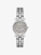 Michael Kors Petite Norie Pave Silver-tone Watch