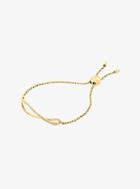 Michael Kors Pave Gold-tone Wave Slider Bracelet