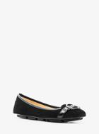 Michael Michael Kors Fulton Suede And Patent Leather Moccasin