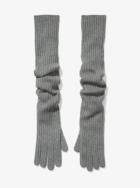Michael Kors Collection Cashmere Ribbed Gloves