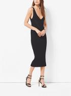 Michael Michael Kors Ribbed V-neck Sweater Dress