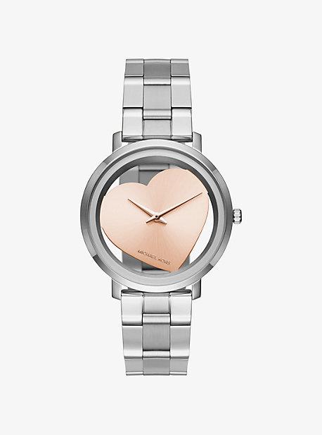 Michael Kors Jaryn Silver-tone Heart Watch
