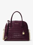 Michael Michael Kors Mercer Crocodile-embossed-leather Dome Satchel