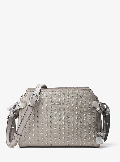 Michael Michael Kors Bristol Studded Leather Messenger