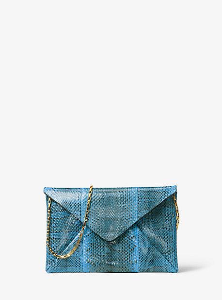 Michael Kors Collection Runway Snakeskin Clutch