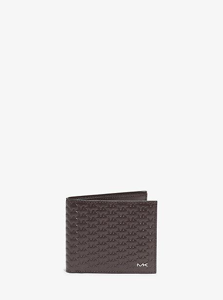 Michael Kors Mens Jet Set Logo Embossed-leather Billfold