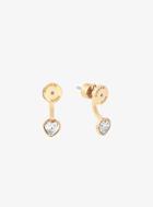 Michael Kors Gold-tone Heart Drop Earrings