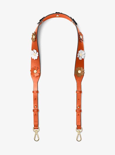 Michael Michael Kors Floral Applique Leather Handbag Strap