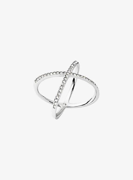 Michael Kors Pave Silver-tone Ring