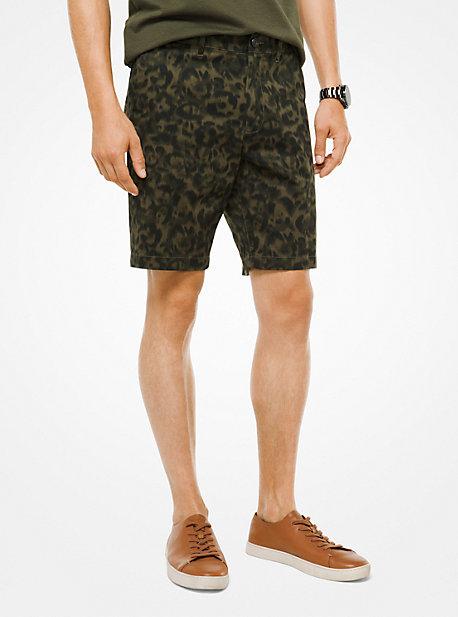 Michael Kors Mens Stretch-cotton Camouflage Shorts