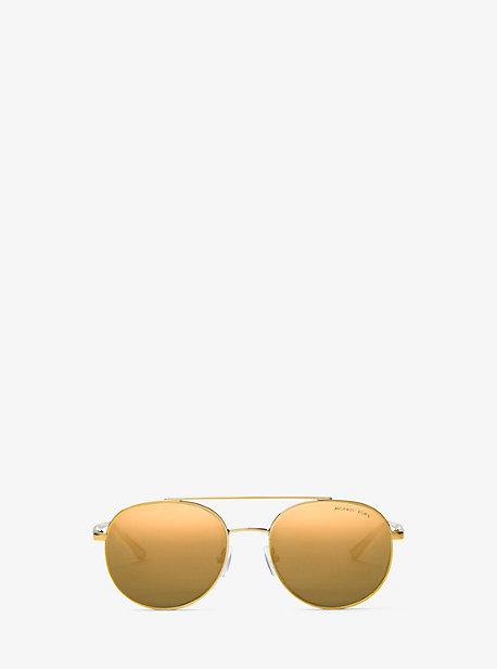 Michael Kors Lon Rounded Aviator Sunglasses