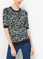 Michael Kors Collection Floral-embellished Cashmere Sweater