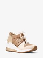 Michael Michael Kors Beckett Suede And Leather Sneaker