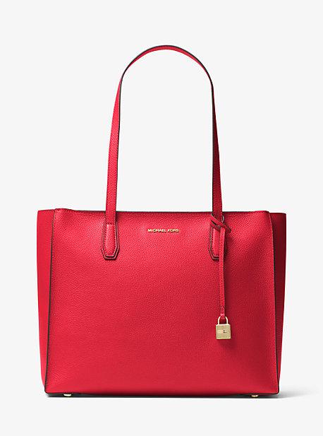 Michael Michael Kors Mercer Large Top-zip Leather Tote