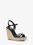 Michael Michael Kors Jill Floral Sequined Leather Wedge