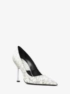 Michael Kors Collection Dresden Crackled Leather Pump