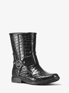 Michael Michael Kors Embossed-rubber Rain Boot