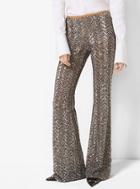 Michael Kors Collection Sequin-embroidered Herringbone Stretch-tulle Trousers